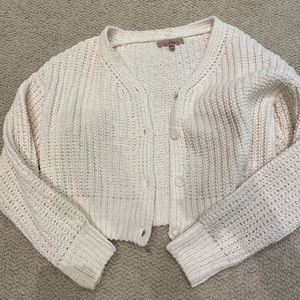 Cream Button up Cardigan
